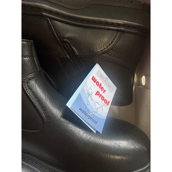 BRAVO MEN BOOT MARK-4 CASUAL WINTER inside FUR BOOT - WATERPROOF BLACK NIB 55$ - Picture 9 of 10